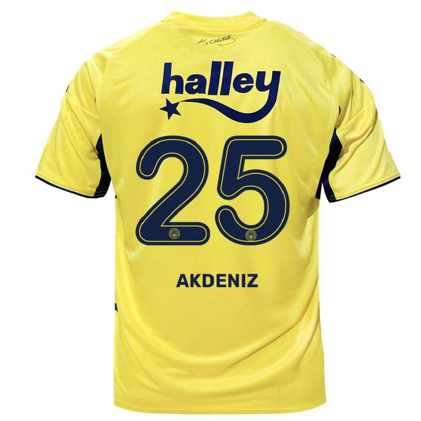 Danxen Homem Camisola Zeynep Akdeniz #25 Amarelo Marinho Alternativa 2025/26 Camisa Brasil