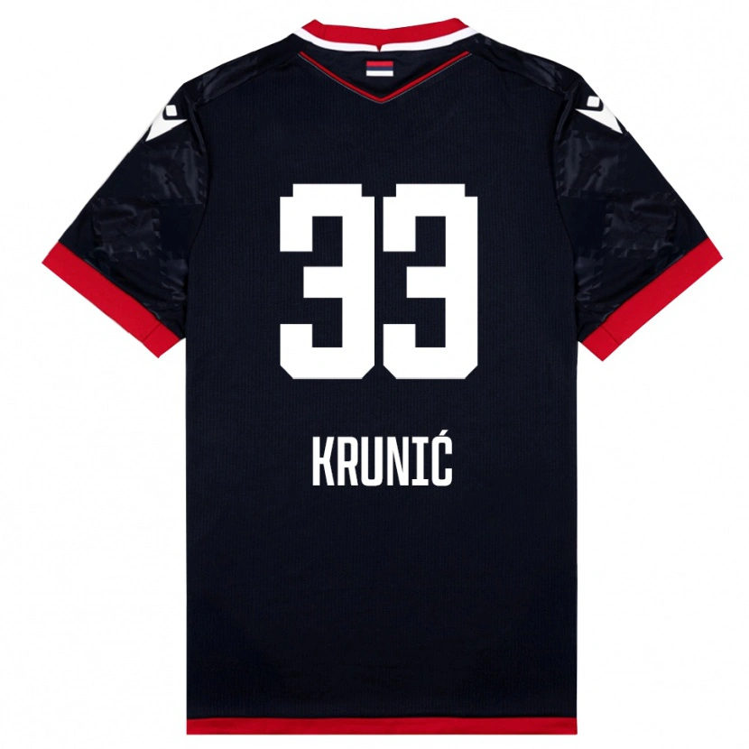 Danxen Homem Camisola Rade Krunic #33 Preto Vermelho Alternativa 2025/26 Camisa Brasil