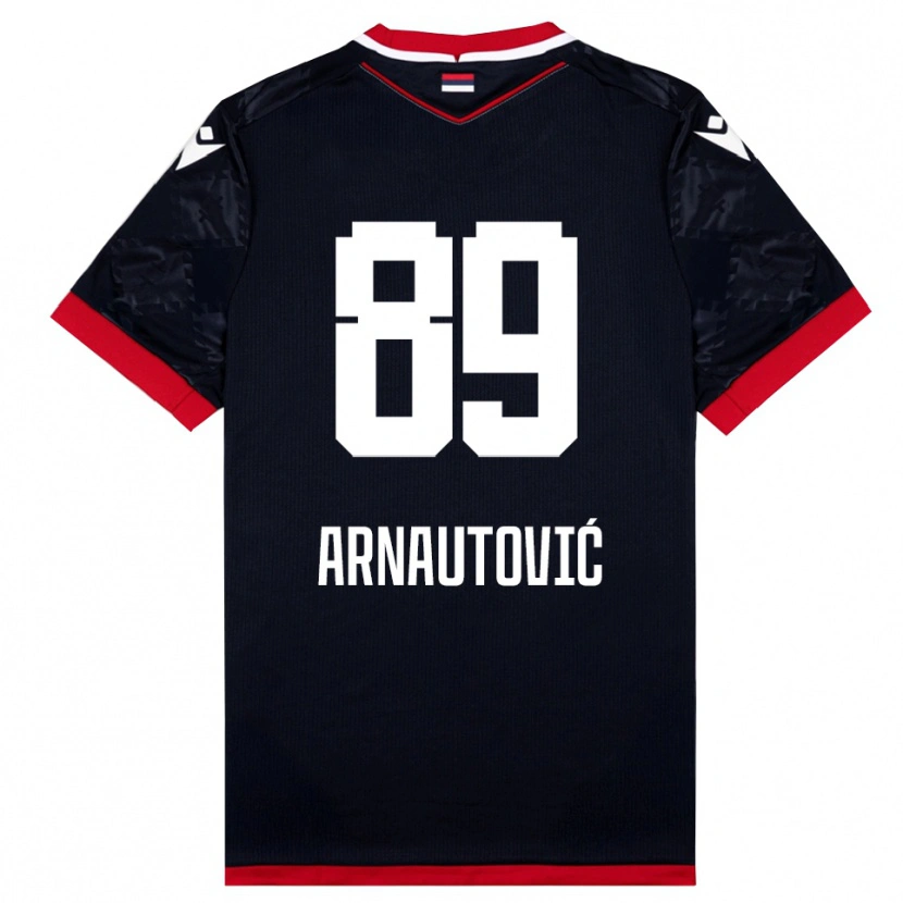 Danxen Homem Camisola Marko Arnautovic #89 Preto Vermelho Alternativa 2025/26 Camisa Brasil