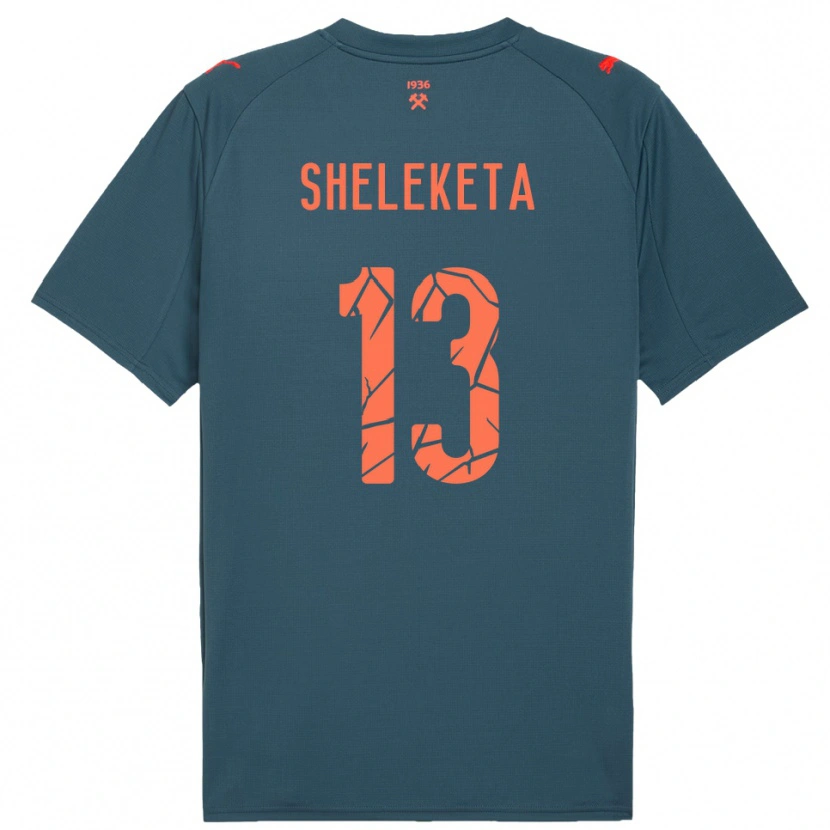 Danxen Homem Camisola Mykyta Sheleketa #13 Marinho Vermelho Alternativa 2025/26 Camisa Brasil