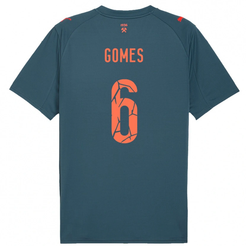 Danxen Homem Camisola Marlon Gomes #6 Marinho Vermelho Alternativa 2025/26 Camisa Brasil