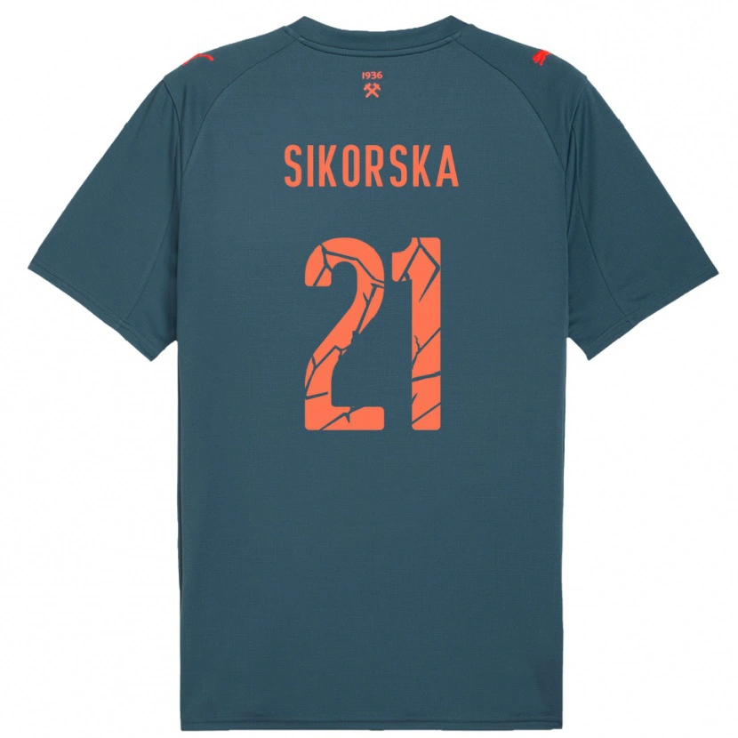 Danxen Homem Camisola Anastasiia Sikorska #21 Marinho Vermelho Alternativa 2025/26 Camisa Brasil