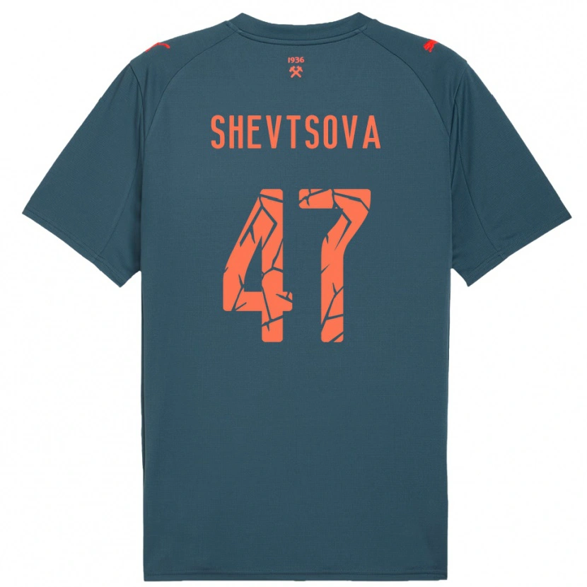 Danxen Homem Camisola Viktoriia Shevtsova #47 Marinho Vermelho Alternativa 2025/26 Camisa Brasil