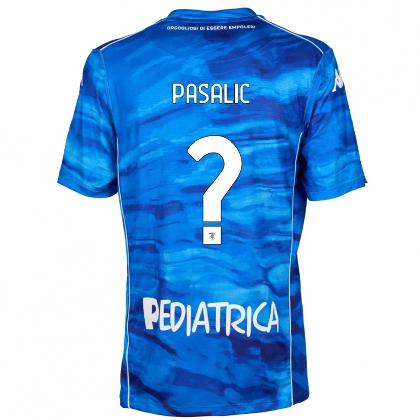 Danxen Mulher Camisola Kevin Pasalic #0 Azul Branco Principal 2025/26 Camisa Brasil