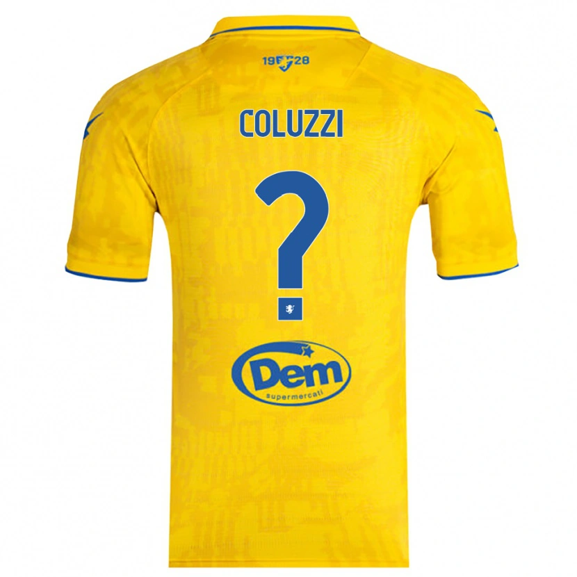Danxen Mulher Camisola Alessandro Coluzzi #0 Amarelo Azul Principal 2025/26 Camisa Brasil