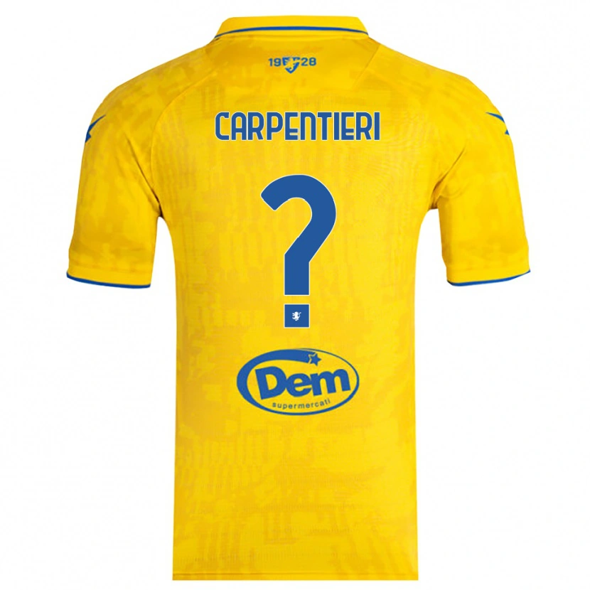 Danxen Mulher Camisola Christian Carpentieri #0 Amarelo Azul Principal 2025/26 Camisa Brasil