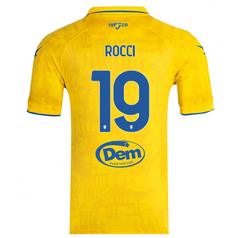 Danxen Mulher Camisola Valerio Rocci #19 Amarelo Azul Principal 2025/26 Camisa Brasil