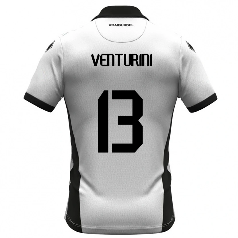 Danxen Mulher Camisola Diego Venturini #13 Branco Preto Laranja Principal 2025/26 Camisa Brasil
