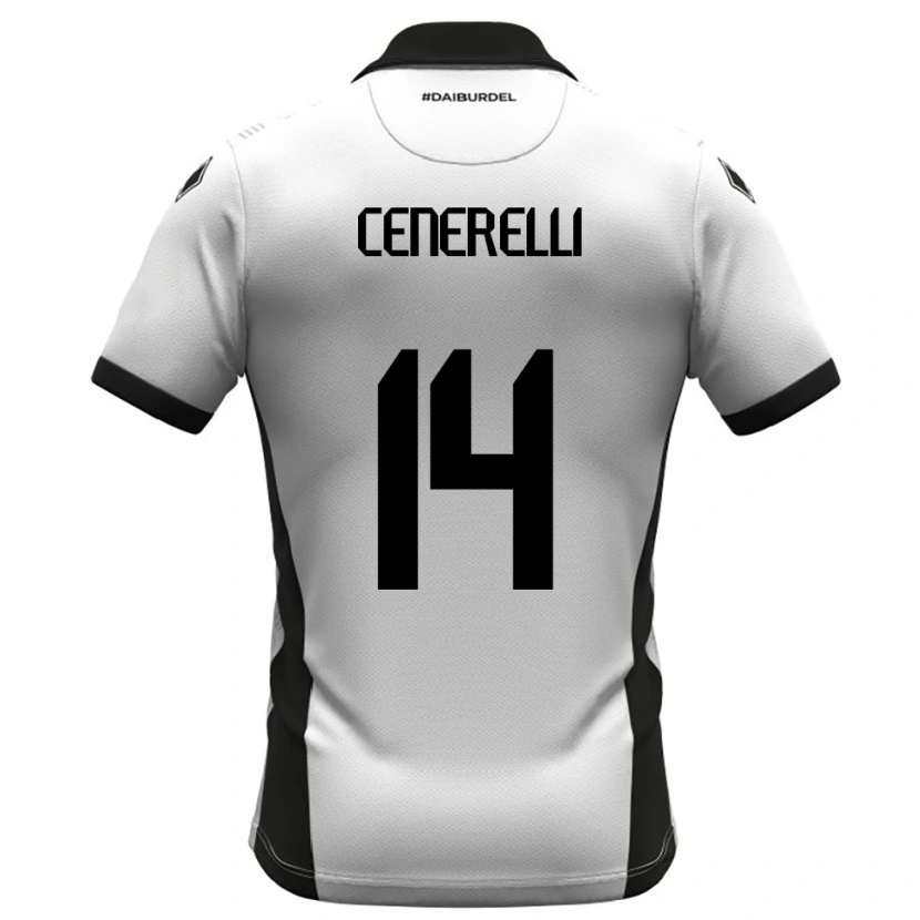 Danxen Mulher Camisola Alessandro Cenerelli #14 Branco Preto Laranja Principal 2025/26 Camisa Brasil