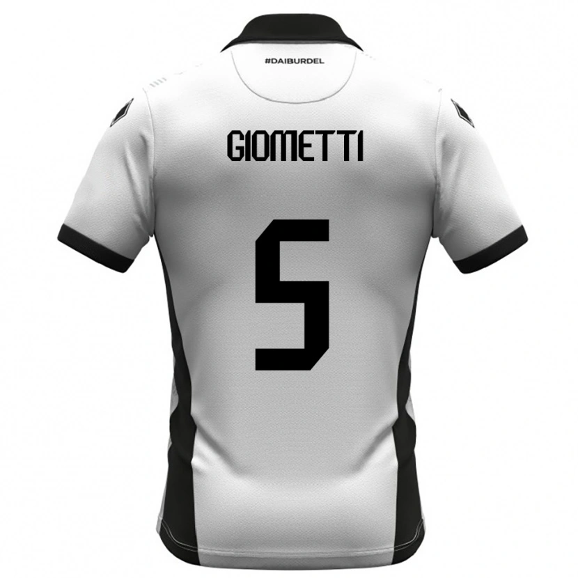 Danxen Mulher Camisola Edoardo Giometti #5 Branco Preto Laranja Principal 2025/26 Camisa Brasil
