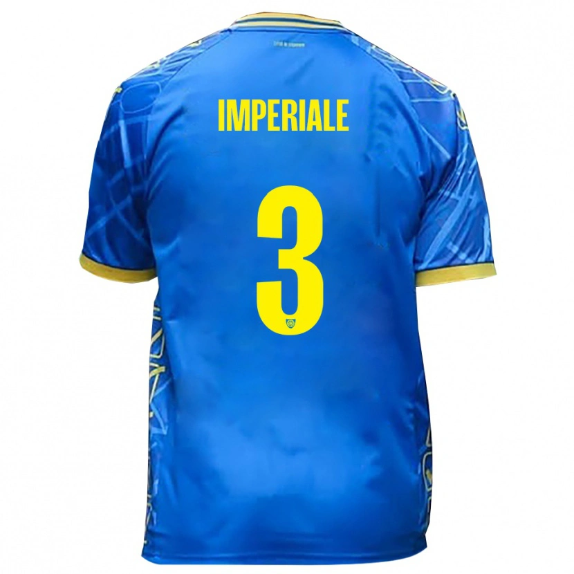 Danxen Mulher Camisola Marco Imperiale #3 Azul Celeste Amarelo Principal 2025/26 Camisa Brasil