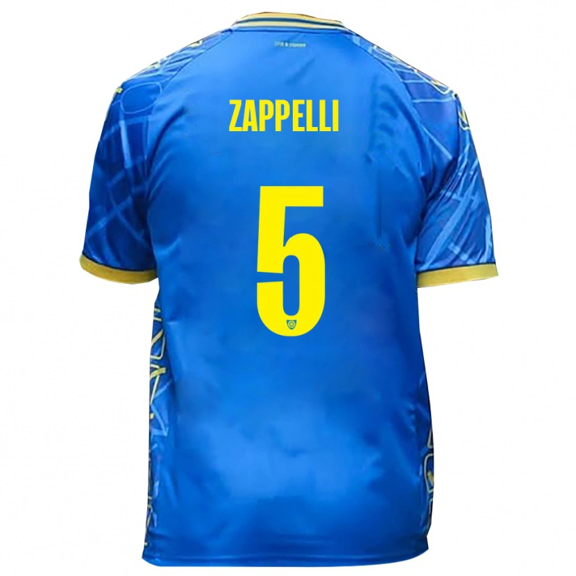 Danxen Mulher Camisola Bernardo Zappelli #5 Azul Celeste Amarelo Principal 2025/26 Camisa Brasil