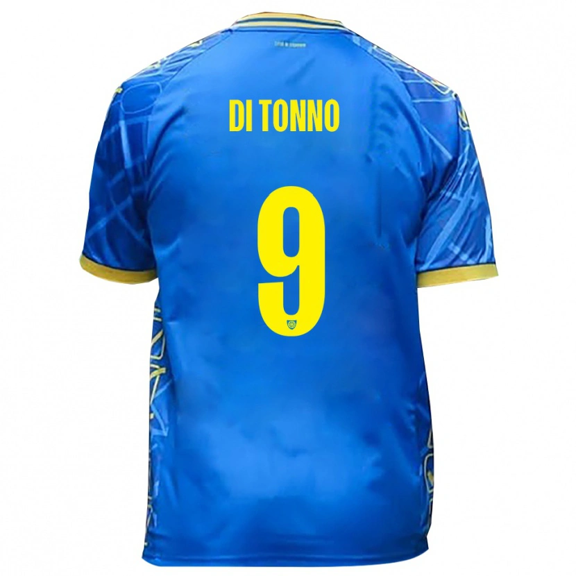 Danxen Mulher Camisola Edoardo Di Tonno #9 Azul Celeste Amarelo Principal 2025/26 Camisa Brasil