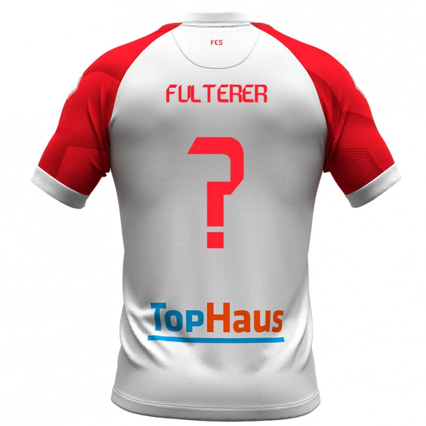 Danxen Mulher Camisola Samuel Fulterer #0 Branco Vermelho Principal 2025/26 Camisa Brasil