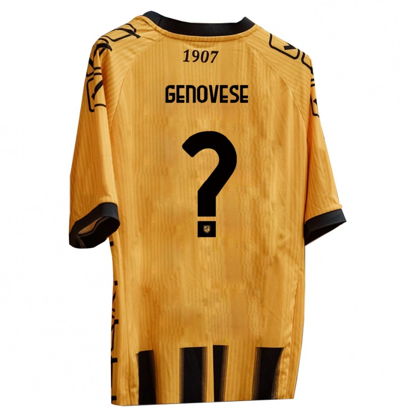 Danxen Mulher Camisola Mattia Genovese #0 Amarelo Preto Principal 2025/26 Camisa Brasil