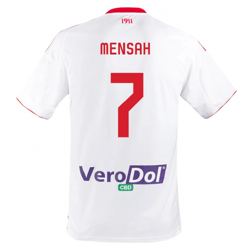 Danxen Mulher Camisola Davis Mensah #7 Branco Vermelho Principal 2025/26 Camisa Brasil