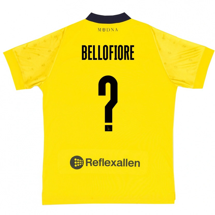Danxen Mulher Camisola Raffaele Bellofiore #0 Amarelo Marinho Principal 2025/26 Camisa Brasil