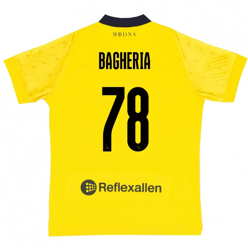 Danxen Mulher Camisola Fabrizio Bagheria #78 Amarelo Marinho Principal 2025/26 Camisa Brasil
