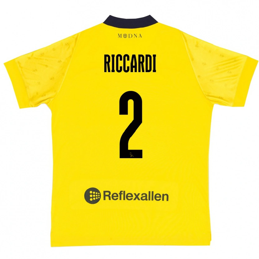 Danxen Mulher Camisola Marcello Riccardi #2 Amarelo Marinho Principal 2025/26 Camisa Brasil