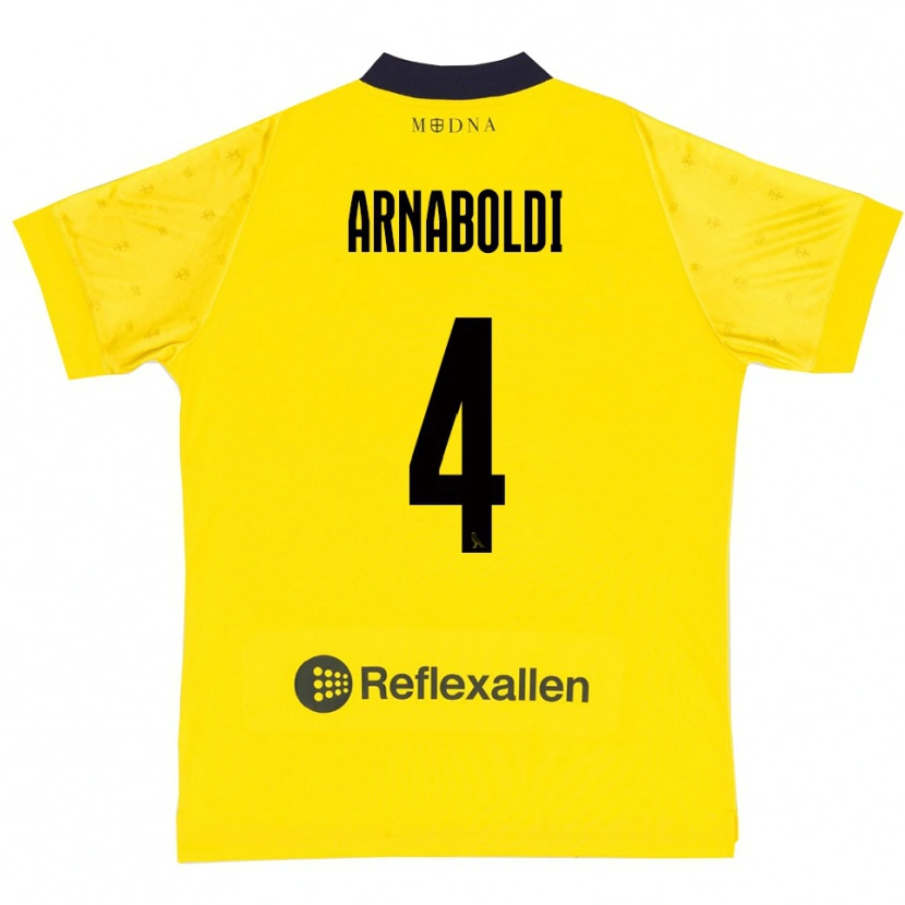 Danxen Mulher Camisola Pietro Arnaboldi #4 Amarelo Marinho Principal 2025/26 Camisa Brasil