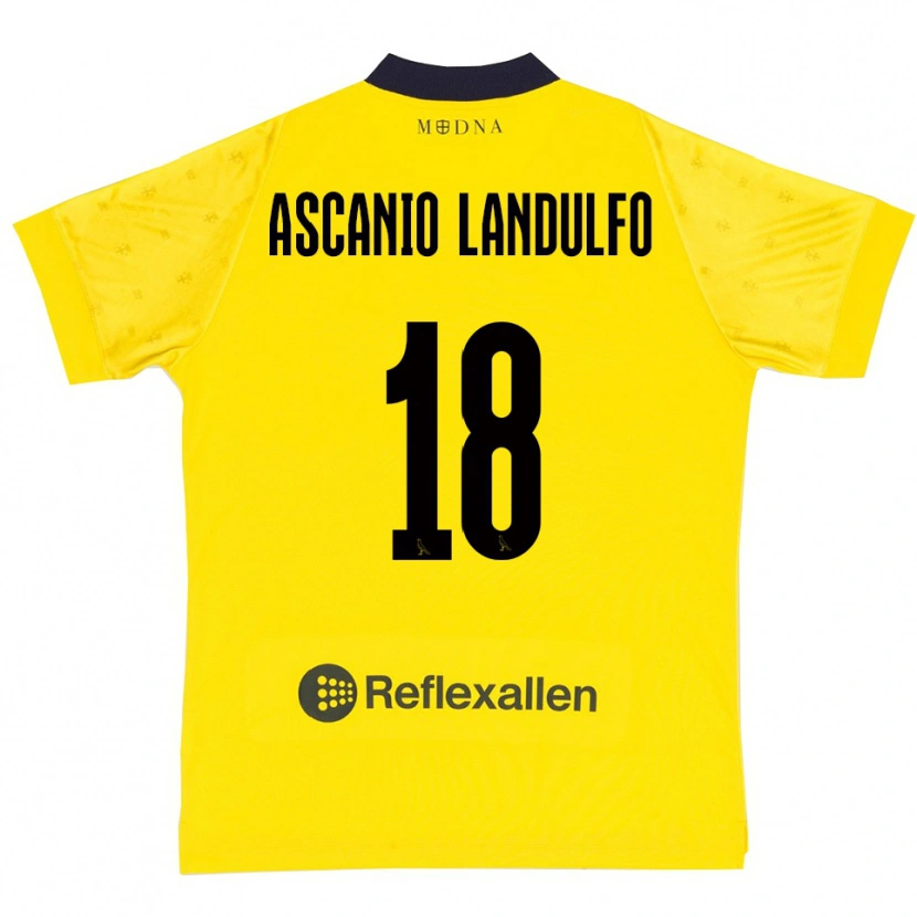 Danxen Mulher Camisola Gabriele Ascanio Landulfo #18 Amarelo Marinho Principal 2025/26 Camisa Brasil