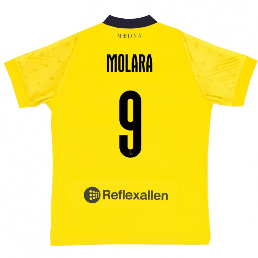 Danxen Mulher Camisola Christian Molara #9 Amarelo Marinho Principal 2025/26 Camisa Brasil