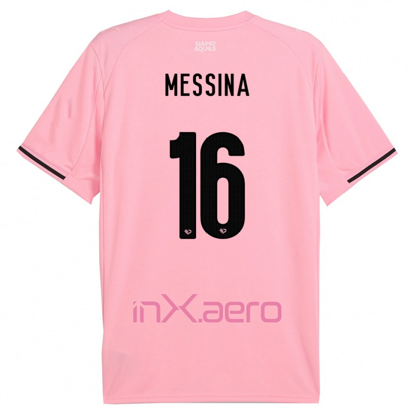Danxen Mulher Camisola Pietro Messina #16 Rosa Preto Principal 2025/26 Camisa Brasil