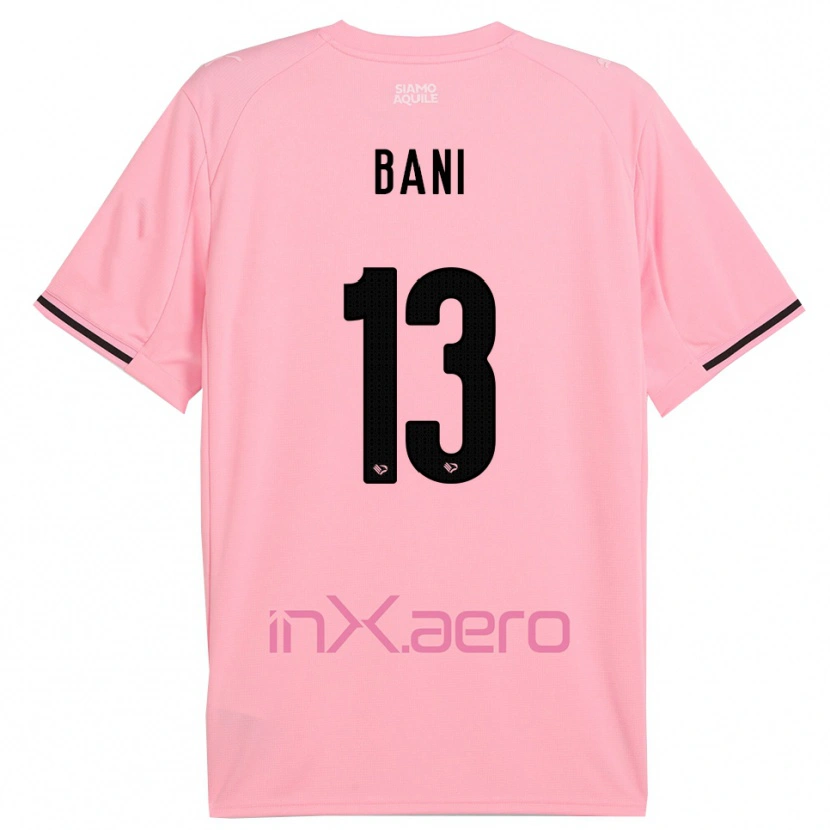Danxen Mulher Camisola Mattia Bani #13 Rosa Preto Principal 2025/26 Camisa Brasil