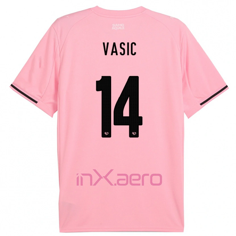 Danxen Mulher Camisola Aljosa Vasic #14 Rosa Preto Principal 2025/26 Camisa Brasil