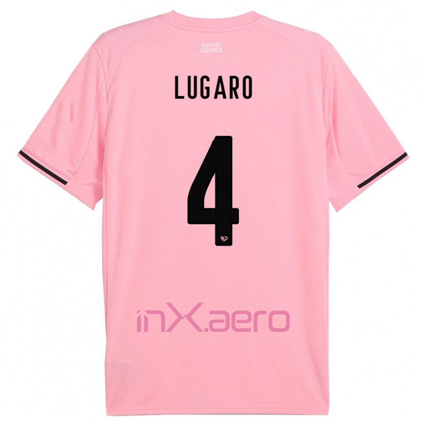 Danxen Mulher Camisola Lorenzo Lugaro #4 Rosa Preto Principal 2025/26 Camisa Brasil