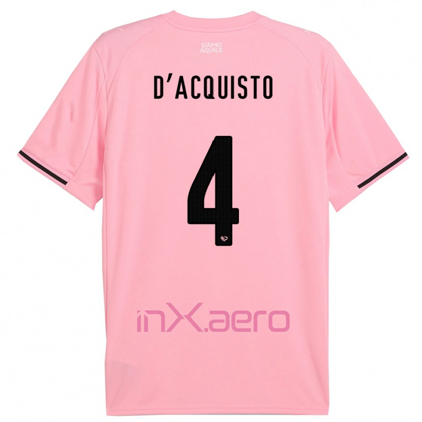 Danxen Mulher Camisola Giovanni D'acquisto #4 Rosa Preto Principal 2025/26 Camisa Brasil