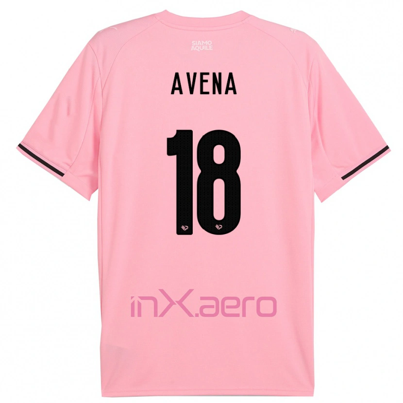 Danxen Mulher Camisola Pietro Avena #18 Rosa Preto Principal 2025/26 Camisa Brasil