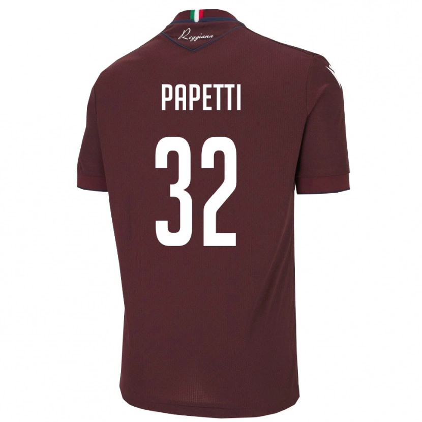 Danxen Mulher Camisola Andrea Papetti #32 Borgonha Branco Principal 2025/26 Camisa Brasil