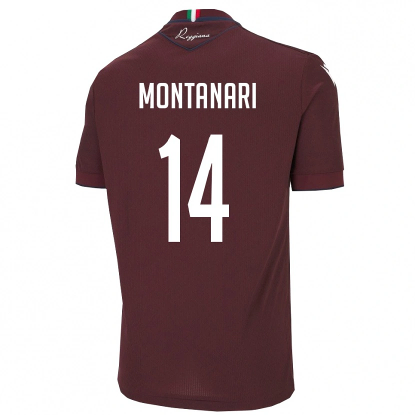 Danxen Mulher Camisola Giacomo Montanari #14 Borgonha Branco Principal 2025/26 Camisa Brasil