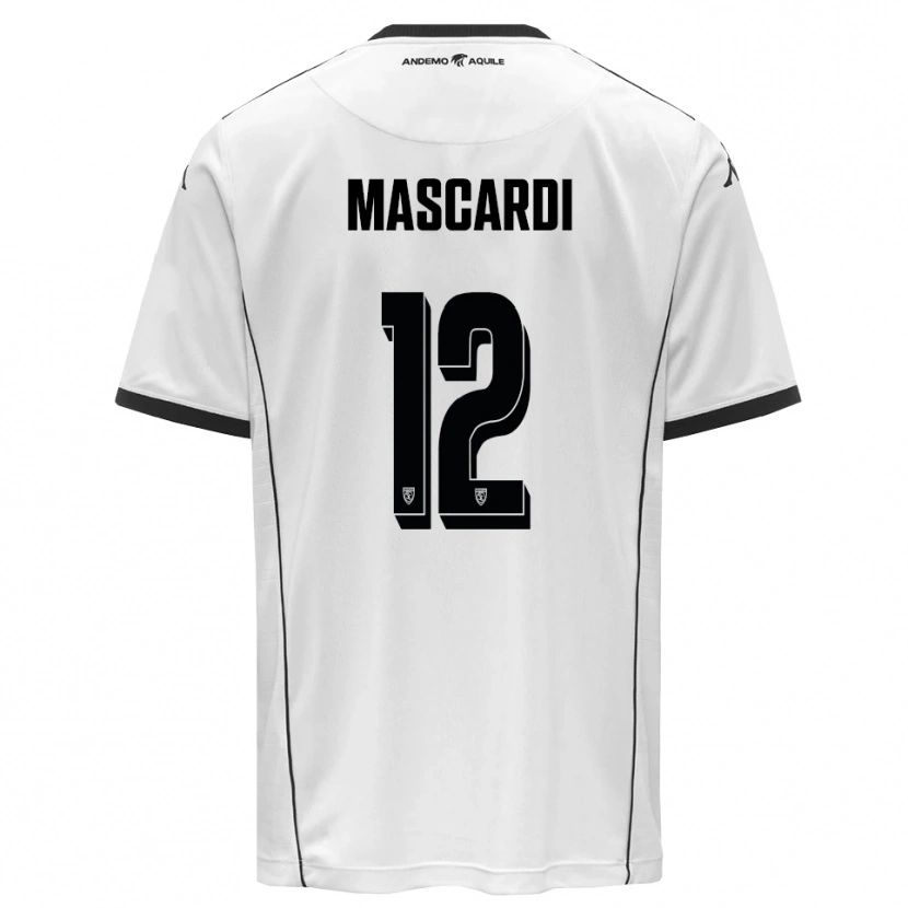 Danxen Mulher Camisola Diego Mascardi #12 Branco Preto Principal 2025/26 Camisa Brasil