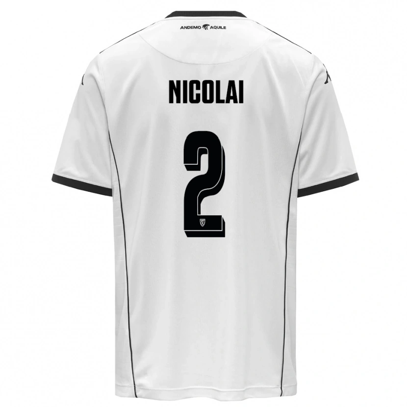 Danxen Mulher Camisola Gabriele Nicolai #2 Branco Preto Principal 2025/26 Camisa Brasil
