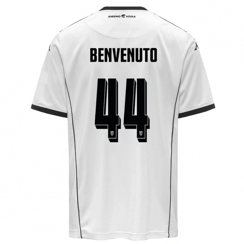Danxen Mulher Camisola Mattia Benvenuto #44 Branco Preto Principal 2025/26 Camisa Brasil