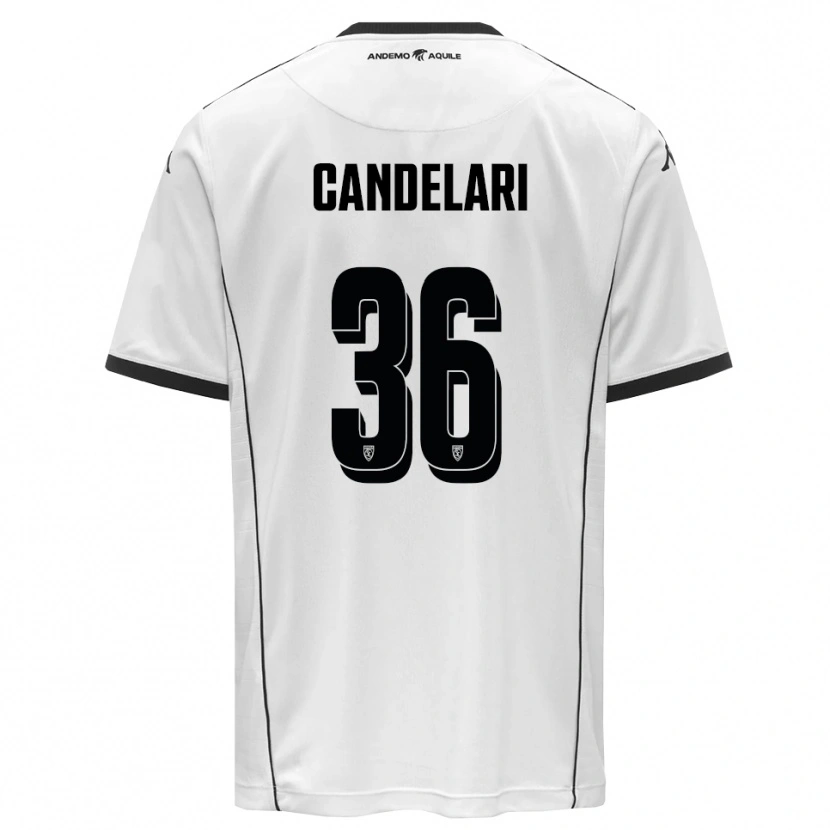 Danxen Mulher Camisola Pietro Candelari #36 Branco Preto Principal 2025/26 Camisa Brasil