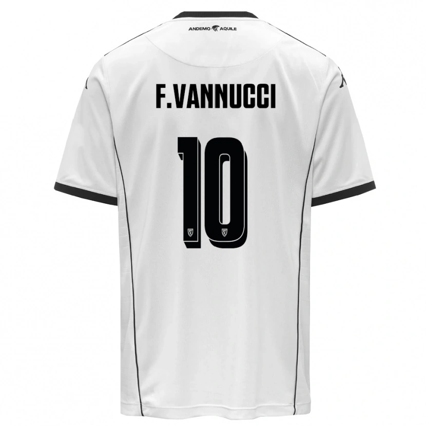 Danxen Mulher Camisola Federico Vannucci #10 Branco Preto Principal 2025/26 Camisa Brasil