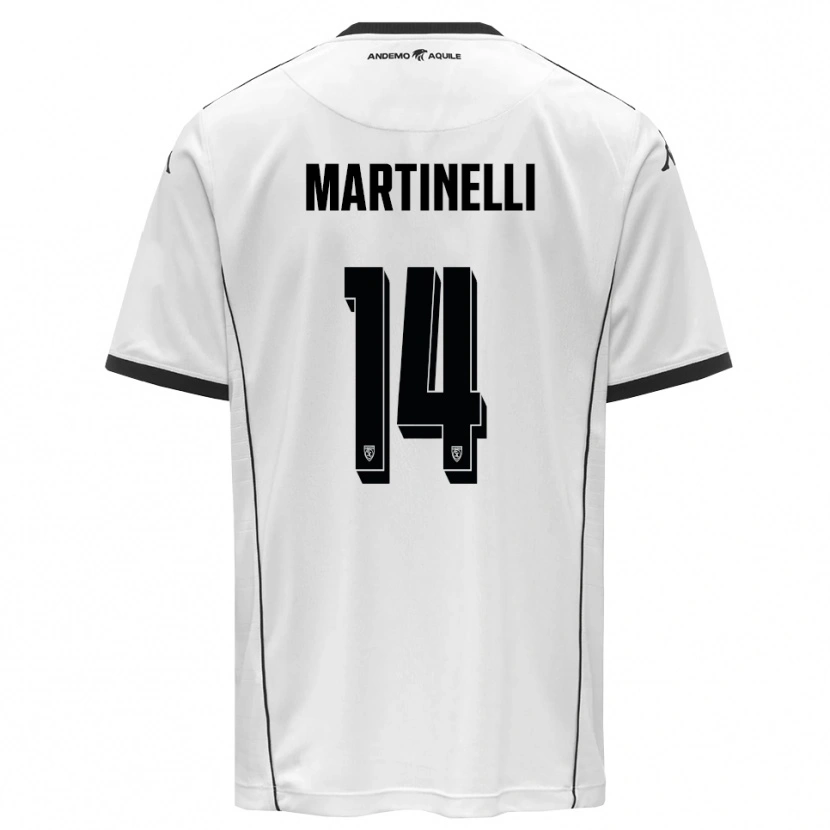Danxen Mulher Camisola Nicola Martinelli #14 Branco Preto Principal 2025/26 Camisa Brasil