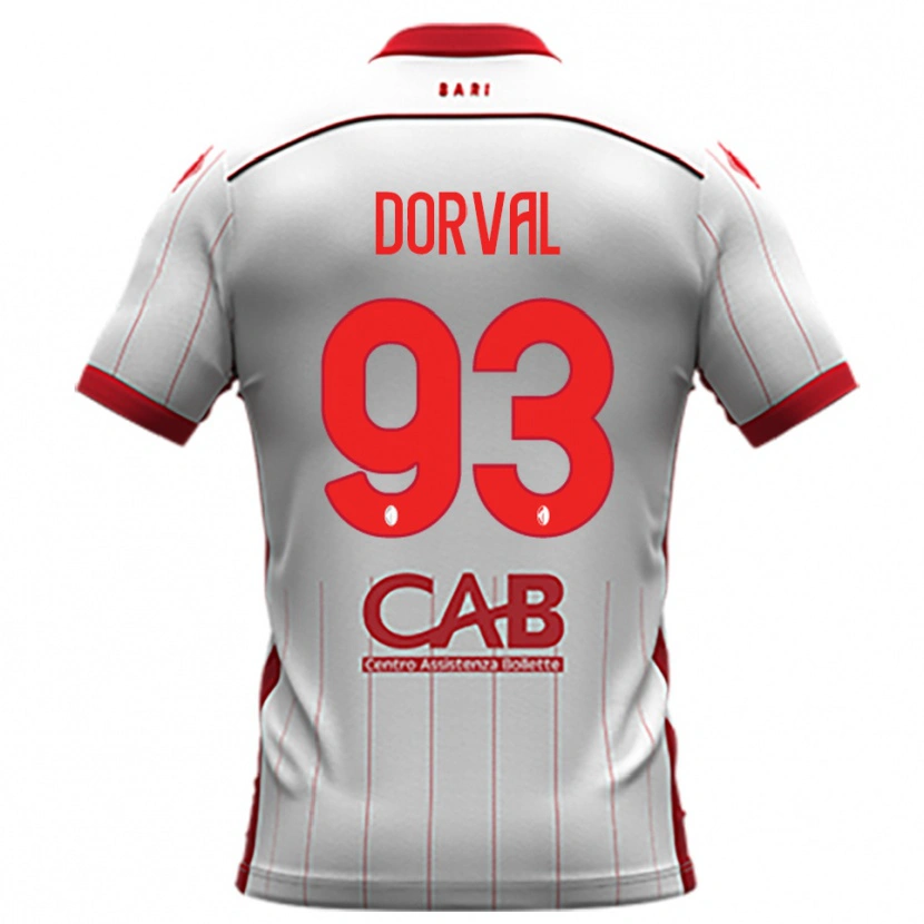 Danxen Mulher Camisola Mehdi Dorval #93 Branco Vermelho Principal 2025/26 Camisa Brasil