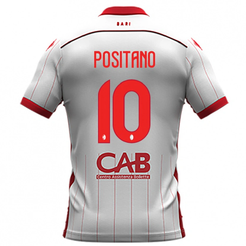Danxen Mulher Camisola Giuseppe Positano #10 Branco Vermelho Principal 2025/26 Camisa Brasil