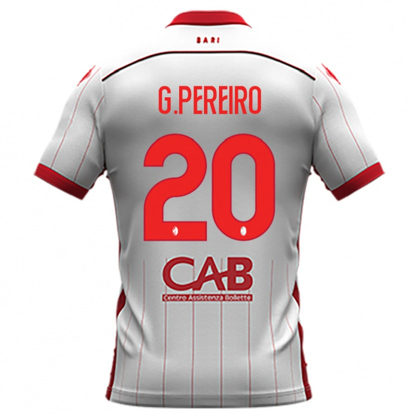 Danxen Mulher Camisola Gastón Pereiro #20 Branco Vermelho Principal 2025/26 Camisa Brasil