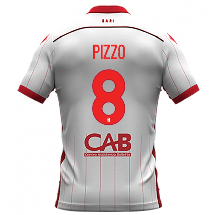 Danxen Mulher Camisola Benedetto Pizzo #8 Branco Vermelho Principal 2025/26 Camisa Brasil