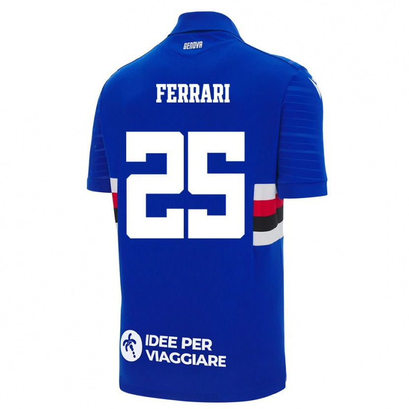 Danxen Mulher Camisola Alex Ferrari #25 Azul Branco Principal 2025/26 Camisa Brasil
