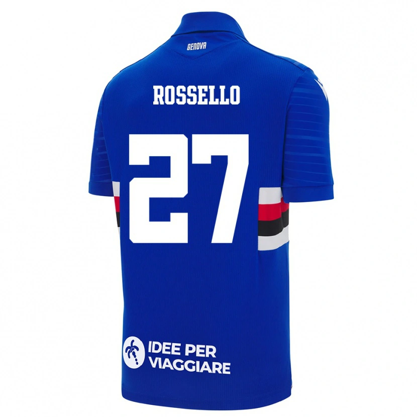 Danxen Mulher Camisola Simone Rossello #27 Azul Branco Principal 2025/26 Camisa Brasil