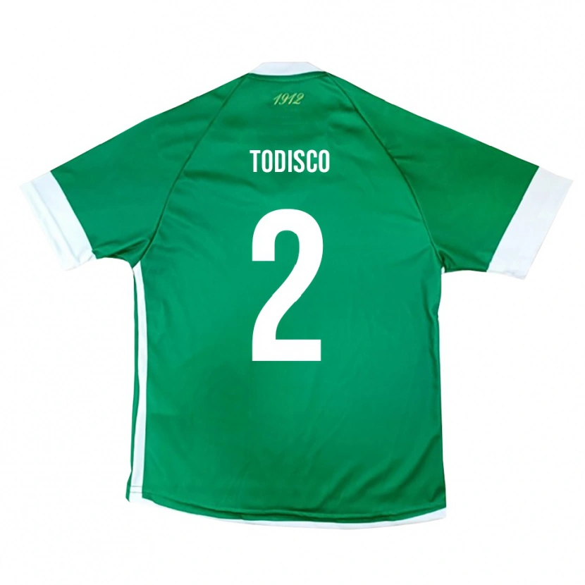 Danxen Mulher Camisola Gianmarco Todisco #2 Verde Branco Principal 2025/26 Camisa Brasil