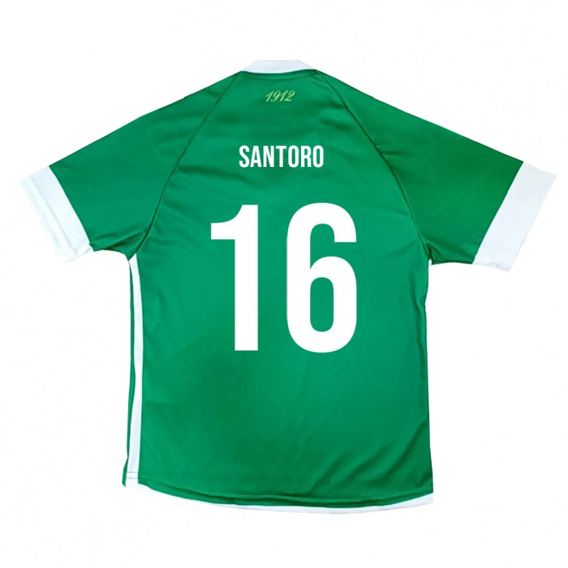 Danxen Mulher Camisola Vittorio Santoro #16 Verde Branco Principal 2025/26 Camisa Brasil