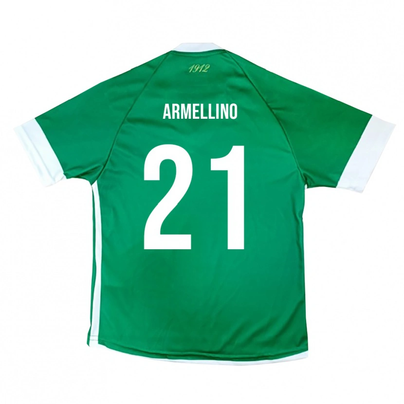 Danxen Mulher Camisola Marco Armellino #21 Verde Branco Principal 2025/26 Camisa Brasil