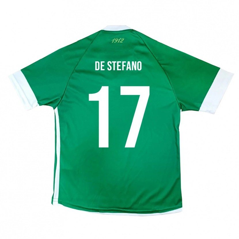 Danxen Mulher Camisola Nicolò De Stefano #17 Verde Branco Principal 2025/26 Camisa Brasil